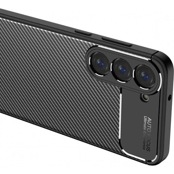 Samsung S23 Iskunkestävä ohut kansi FullCarbon V4 Black