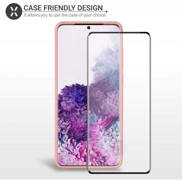 Samsung S20 FE FullFrame 0,26 mm 3D 9H karkaistu lasi Transparent