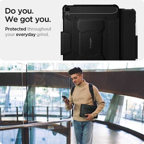 iPad Air 4 2020 / Air 5 2022 10,9" Spigen Rugged Armor Pro Black