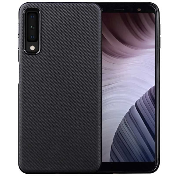 Samsung A7 2018 Stöttåligt Skal FullCarbon V2 Svart