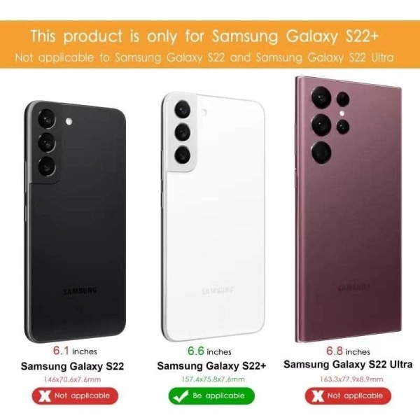 Samsung S22 Plus Tunt Lätt Mobilskal Basic V2 Rosenguld Rosa guld
