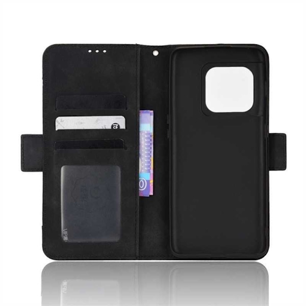 OnePlus 10 Pro Plånboksfodral PU-Läder 6-FACK Winston V3 Svart