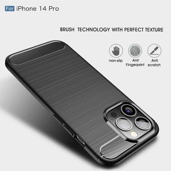 iPhone 15 Pro Max Shockproof Shell SlimCarbon Black
