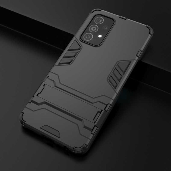 Samsung A52/A52s 4G/5G Stöttåligt Skal med Kickstand ThinArmor Svart