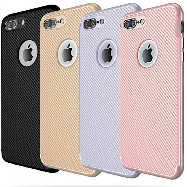 iPhone 8 Plus iskunkestävä suojus FullCarbon V2 Svart