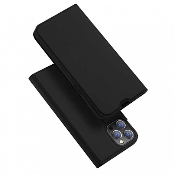 iPhone 13 Pro Flip Case Smooth -korttipaikka Black