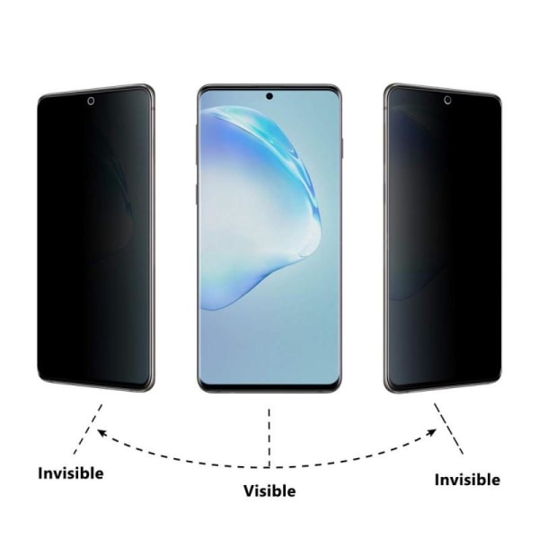 Samsung S20 Privacy FullFrame Härdat glas 0.26mm 3D 9H Transparent