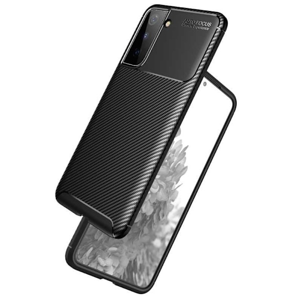 Samsung S21 Plus Stöttåligt Slimmat Skal FullCarbon V4 Svart