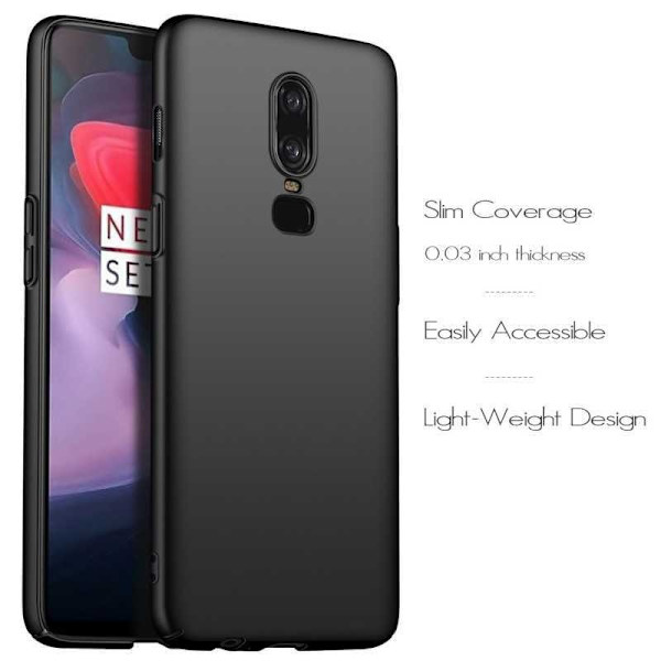 OnePlus 6 Ultratunt Mattsvart Skal Basic V2 Svart