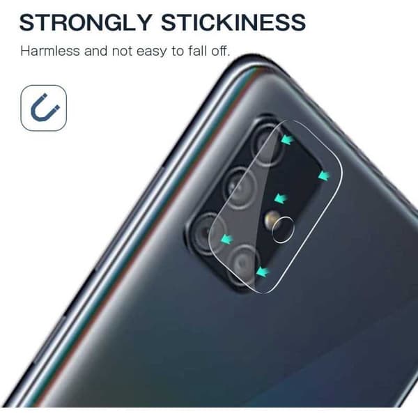 Samsung Galaxy A71 Kamera Linsskydd Transparent