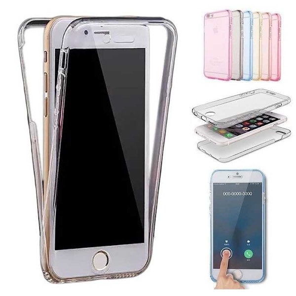 360° Full Cover Silikone Cover iPhone XS Max Transparent