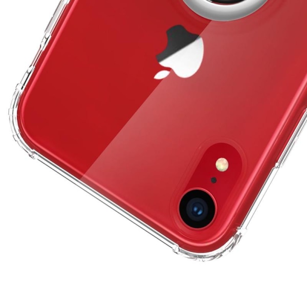 iPhone XR stødsikkert cover med ringholder frisk Transparent