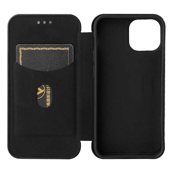 iPhone 13 Mini Flip Case Kortrum CarbonDreams Grön