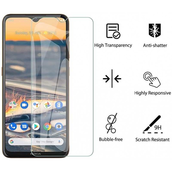 Nokia 5.3 Hærdet glas 0.26mm 2.5D 9H Transparent