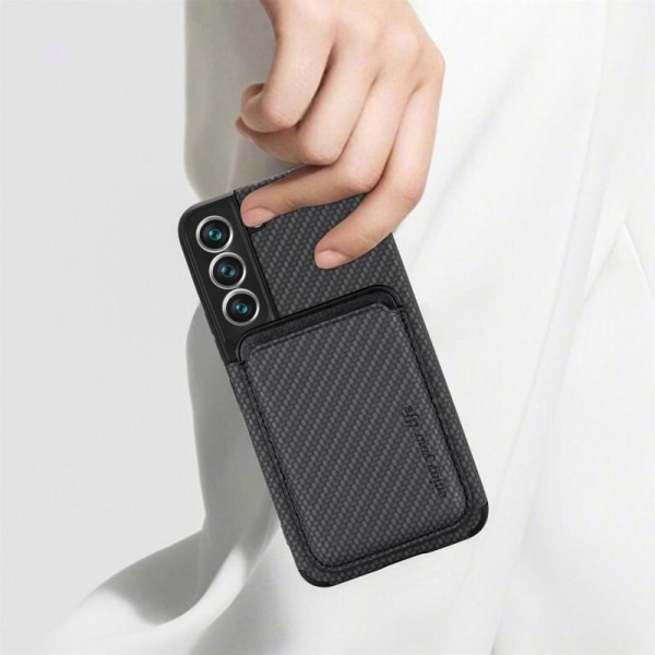 Støtsikkert Skall med Magnetkortholder Magsafe RFID for Samsung Black