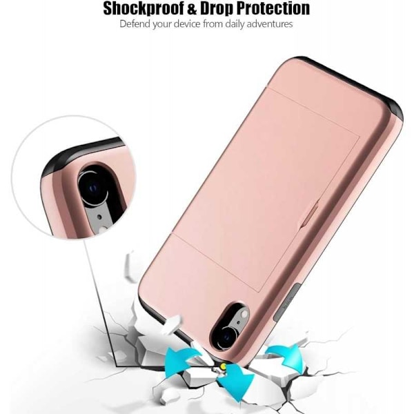 iPhone XR Stødsikkert dækkortrum StreetWise - Rose Gold