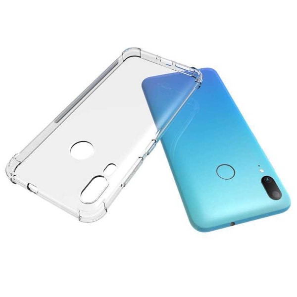Motorola Moto E6 Plus Stødabsorberende Silikone Shell Shockr Transparent