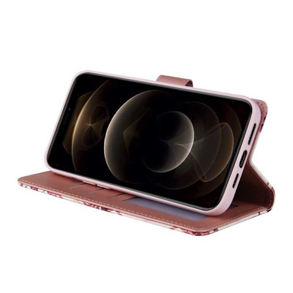 iPhone 12 Pro Max Trendy Pung-etui Sparkle 4-RUMMET Svart
