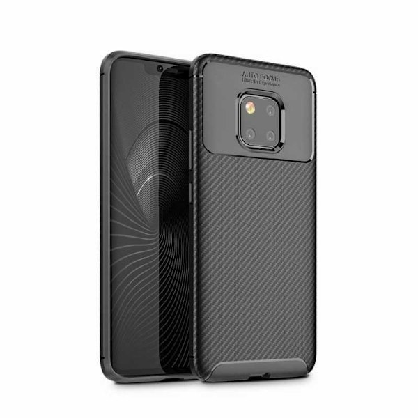 Mate 20 Pro Shockproof Cover FullCarbon V4 Black