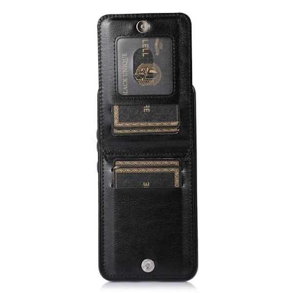 Samsung S24 Plus Mobilskal Korthållare 5-FACK Retro V3 - Svart
