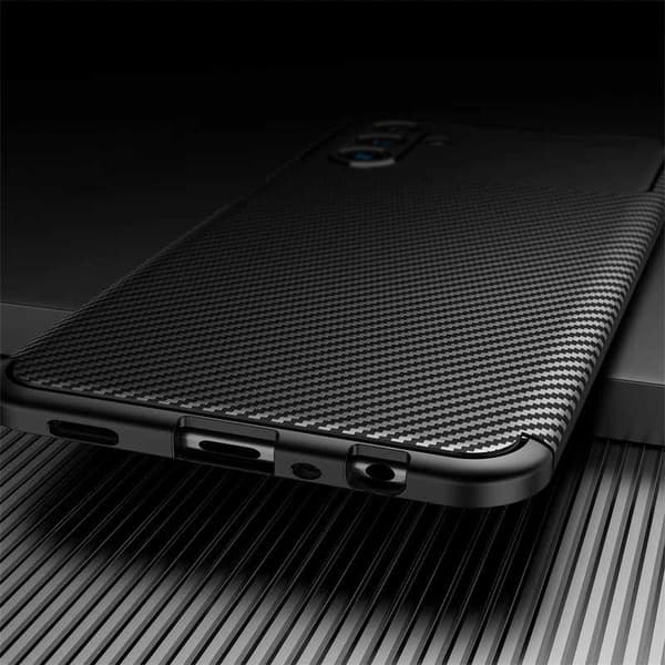 Samsung A54 5G Iskunkestävä ohut kansi FullCarbon V4 Black