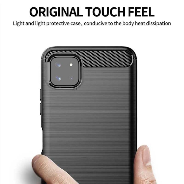 Samsung A22 4G stødsikker SlimCarbon etui Black