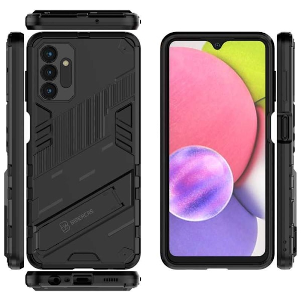 Samsung A13 5G / A04s Stöttåligt Skal med Kickstand ThinArmor V2 Svart