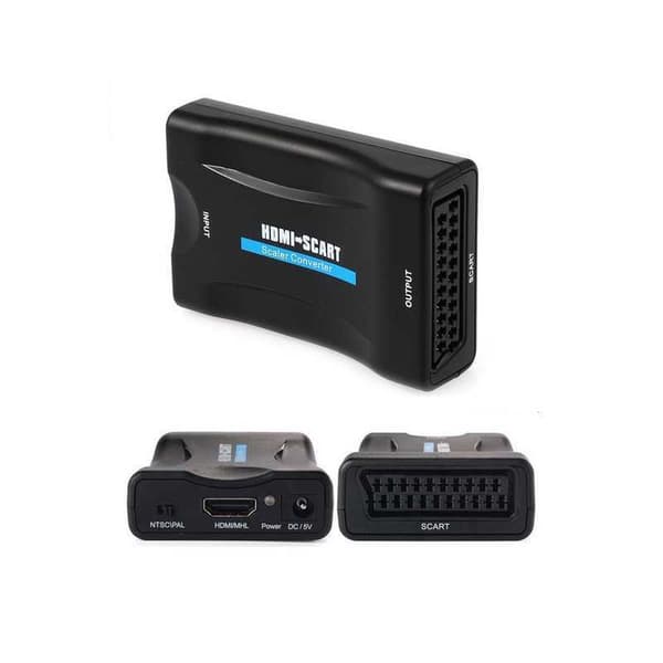 HDMI-SCART-sovitin/-muunnin Black