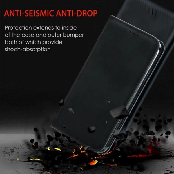 Samsung Galaxy S22 Ultra Exklusiv Flipfodral Kortfack Mocka Black
