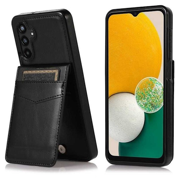 Samsung A54 5G Mobilskal Korthållare 5-FACK Retro V3 Svart