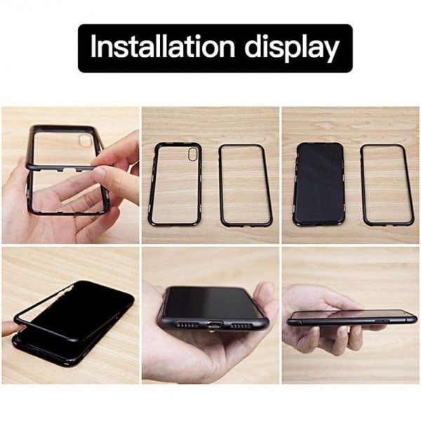 iPhone 8 Plus Heltäckande Premium Skal Glassback V4 Transparent
