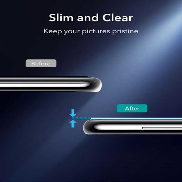 2-PACK Samsung S21 Plus Kameraskydd ESR Härdat Glas Svart