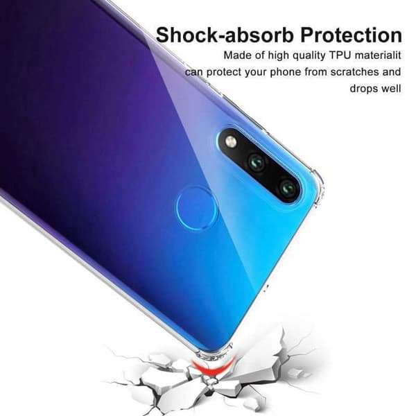 Huawei P30 Lite Iskunvaimennus Silikoni Shell Iskunvaimennin Transparent