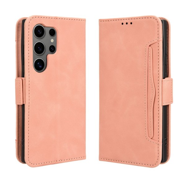 Samsung S23 Ultra Plånboksfodral PU-Läder 6-FACK Winston V3 - Rosenguld Rosa guld