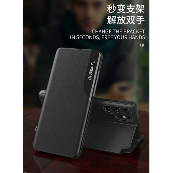 Samsung S23 Ultra Fodral Tech-Protect Smart View - Svart Black