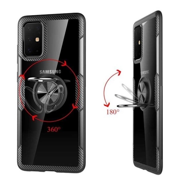 Samsung S20 FE Praktisk Stöttåligt Skal med Ringhållare V4 Transparent