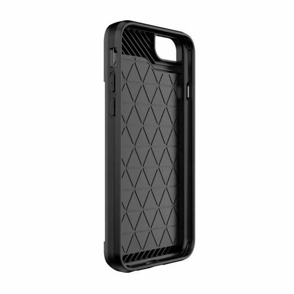 iPhone SE (2020 & 2022) Iskunkestävä kansi korttipaikalla Solid Black