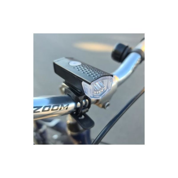 2-PACK USB Uppladningsbar Cykellampa Fram & Bak Svart