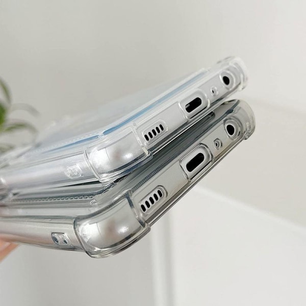 Tynt støtsikkert mobildeksel med kortspor Samsung A32 5G Transparent