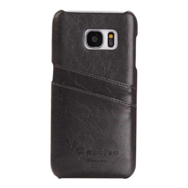 Samsung S5 iskuja vaimentava retrokorttikotelo Brun