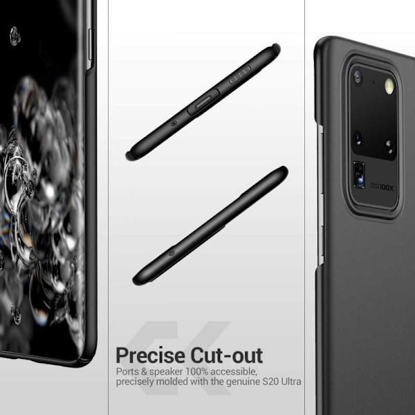 Samsung S20 Ultra Tunt Mattsvart Skal Basic V2 Svart