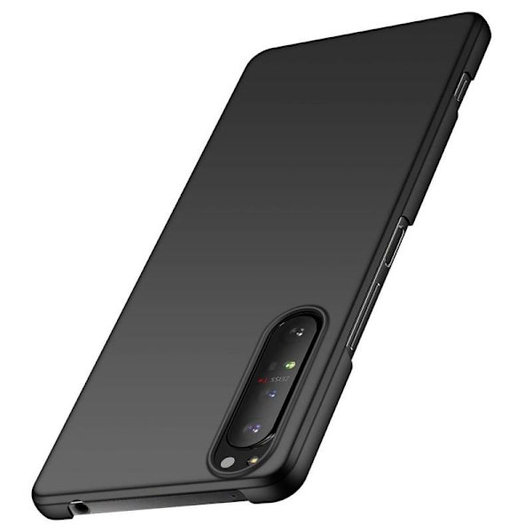 Xperia 1 III Gummibelagd Mattsvart Skal Basic® V2 Svart
