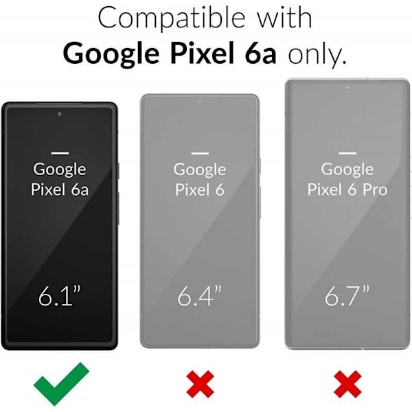 Google Pixel 6A iskuja vaimentava silikonikotelo Simple Transparent