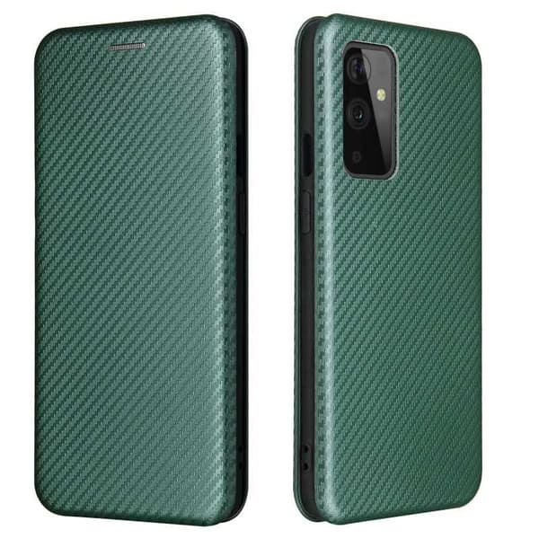 OnePlus 9 Pro Flipfodral Kortfack CarbonDreams Grön Grön