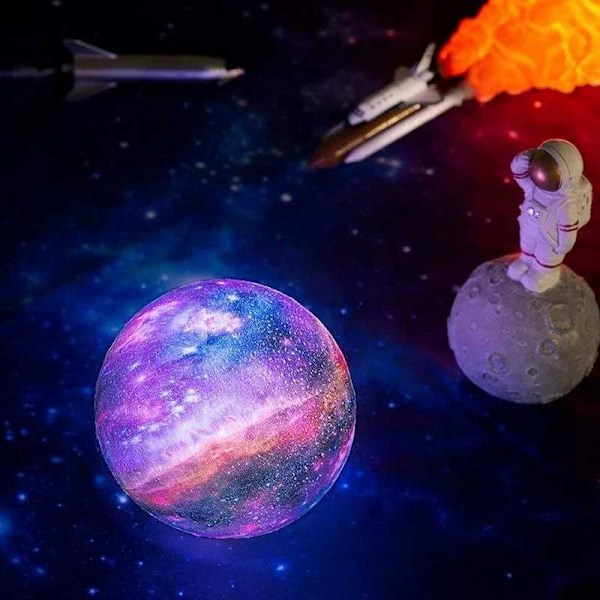 3D Moon Yövalo 20 eri tilassa Multicolor