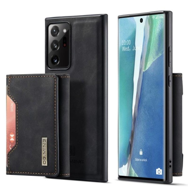 8-FACK Samsung Note 20 Stöttåligt Skal med Magnetisk Korthållare Black