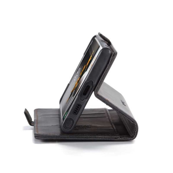 Samsung S23 Ultra Elegant Flip Case CaseMe 3-FACK Black