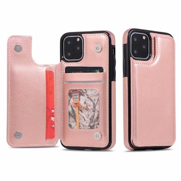 iPhone 11 Shockproof Cover Card Holder 3-SLOT Flippr Svart