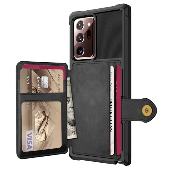 Samsung Note 20 Ultra Stöttåligt Premium Skal 4-FACK Solid V3 Svart