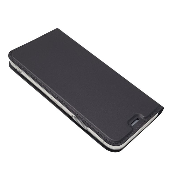 iPhone XS Exclusive Flip Case Smooth-kortspor Svart